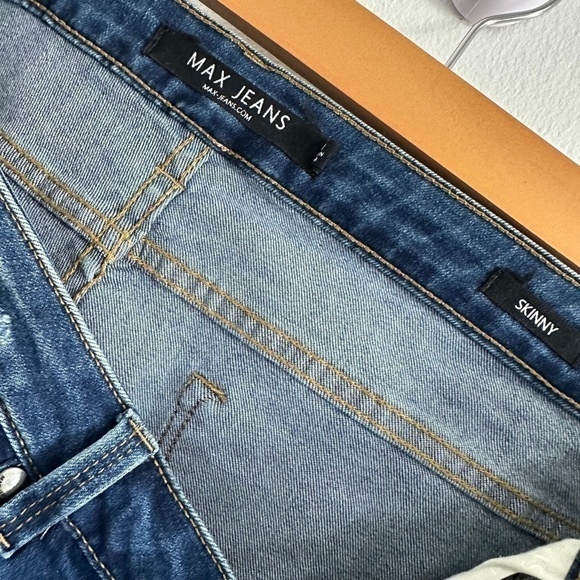 (NWOT) MAX JEANS BLUE  SKINNY JEANS - Picture 12 of 14